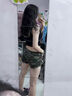 軒萊雅美式辣妹高腰顯瘦迷彩短褲女夏季新款高街熱褲顯腿長(cháng)直筒短裙褲子 204【迷彩】 S 曬單實(shí)拍圖