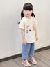 班喜迪女童牛仔褲夏裝2025新款女寶寶薄款冰絲褲子夏季兒童寬松九分長褲 牛仔藍 110 曬單實拍圖