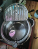 卡洛特小型油炸鍋家用304不銹鋼天婦羅煎鍋湯鍋控溫鍋電磁爐通用瀝油鍋 304控油溫炸鍋【24cm】 24cm 曬單實(shí)拍圖