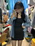 FSHE早春季襯衫吊帶連衣裙女2025新款女裝開(kāi)春穿搭配一整套裝包臀短裙 吊帶裙單件 S 40/45kg 曬單實(shí)拍圖