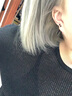 法卡曼999足銀方糖耳線養(yǎng)耳洞耳環(huán)睡覺免摘耳釘女生日禮物送女友 方塊耳線銀色款 曬單實(shí)拍圖