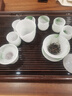 祥瑞盤古琉璃茶具套裝家用輕奢泡茶杯蓋碗套裝高檔送禮盒裝功夫茶具品茗杯 9頭飄綠琉璃竹節(jié)茶具【簡裝】 曬單實(shí)拍圖