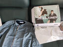 杰克·瓊斯（JACK&JONES）25年男裝長袖襯衫男垂感天絲亞麻男士襯衣商務休閑內(nèi)搭外穿刺繡 薄霧色E40 XS 165 曬單實拍圖