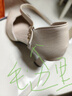 卡帝樂鱷魚（CARTELO）品牌潮真皮涼鞋女2025年春夏季新款高跟粗跟尖頭包跟百搭單鞋 米白色跟高 8cm 36 曬單實拍圖