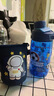 AKAW日本兒童水杯高顏值學(xué)生專用可拎直飲水壺夏天便攜帶手提水壺杯子 旋轉(zhuǎn)直飲藍色480ML+tritan材質(zhì) 曬單實拍圖