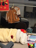 巴厘小豬兒童棒球服男童超洋氣上衣2025新款春秋季寶寶開衫衛(wèi)衣女童外套 橘咖 100 曬單實(shí)拍圖