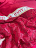簡(jiǎn)約中式結婚四件套紅色床單被套全棉純棉新婚慶床上用品婚房 愛(ài)情花-紅 床笠款 1.5m四件套 曬單實(shí)拍圖