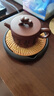 原礦紫砂壺承茶壺蓋碗底座小號儲水干泡茶盤茶臺放壺養(yǎng)壺茶具底盤 紫砂藤編壺承 曬單實拍圖