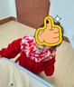 乖奇熊女童連衣裙秋冬嬰兒新年禮服兒童公主裙子女寶寶紅色過年外出裙 大紅/有鳳來(lái)儀 100 曬單實(shí)拍圖