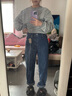 Levi's?SilverTab?25春夏新款女士美式復(fù)古時尚寬松直筒牛仔褲 藍(lán)色 27 (28) 曬單實拍圖