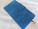 嘉然恒 A6口袋本便攜筆記本本子商務(wù)小號皮面筆記本子加厚搭扣記事本隨手記會(huì )議記錄本可定制 藍色 曬單實(shí)拍圖