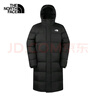 The North Face北面羽絨服男女款戶(hù)外550蓬鵝絨長(zhǎng)款保暖外套81P7 黑色/4H0 L 曬單實(shí)拍圖