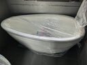 特拉維爾（TW）人造石浴缸家用獨立式小戶(hù)型高分子PMMA厚薄邊鵝蛋酒店民宿浴缸 8866【薄邊漸厚】亮光白 1.4m 曬單實(shí)拍圖