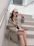 佰藍(lán)嬌工裝風(fēng)衣外套女春秋季2025新款小個(gè)子美式高級(jí)感休閑氣質(zhì)夾克上衣 卡其色 S （建議105斤內(nèi)） 曬單實(shí)拍圖