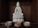 聚善緣坐蓮觀(guān)音菩薩佛像家用供奉陶瓷佛像觀(guān)音像客廳觀(guān)世音菩薩擺件白瓷 10吋坐蓮 觀(guān)音 曬單實(shí)拍圖