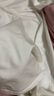 別語(yǔ)中長(cháng)款長(cháng)袖t恤女春秋寬松遮屁股上衣白色開(kāi)叉打底衫 白色 L 曬單實(shí)拍圖