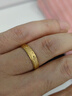 越南沙金戒指磨砂情侶男女一對結(jié)婚戒黃金色素圈指環(huán)歐幣潮流飾品 美號10號 男女通用 曬單實拍圖