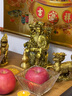 歐柏歷（OUBAILI）財神爺神像客廳擺件供奉家用店鋪黃銅裝飾品辦公室開業(yè)送禮銅財神 8#財神爺高約21cm 曬單實拍圖