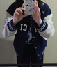 唐獅（TonLion）2024情侶棒球服外套寬松休閑男女同款 藏青（男女同碼） XL 曬單實拍圖