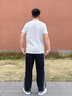 Calvin KleinJeans25春夏男士休閑通勤ck字母純棉圓領(lǐng)針織短袖T恤4RB843G PB3-燧石灰 M 曬單實(shí)拍圖