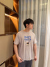 秋鹿睡衣男士純棉家居服套裝圓領(lǐng)套頭新款短袖長(zhǎng)褲兩件套可外穿居家服 曬單實(shí)拍圖