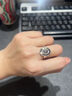 百年寶金祥鉑金戒指女pt950白金女戒正品純鉑金活口可調節鴿子蛋指環(huán) 活口 重約7.7-7.9克 鴿子蛋戒指 曬單實(shí)拍圖