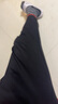 GXG男裝 商場同款黑色錐形長褲 黑色 170/M 曬單實(shí)拍圖