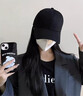 貝初眾韓版棒球帽女2025夏季新款大頭圍顯臉小寬檐加大加深純色鴨舌帽子 黑色【PLUS大頭圍】更挺闊 均碼 一般都能戴(54-62cm)可調(diào)節(jié) 曬單實(shí)拍圖