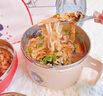 昱博晏 快餐杯304不銹鋼泡面碗帶蓋飯盒飯碗學(xué)生宿舍便攜上班族方便面碗 【公主快餐杯+筷勺+包】 2層 1.3L 曬單實(shí)拍圖
