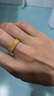 中國黃金（CHINA GOLD）足金999三圈記憶黃金戒指彈力蹦迪珠5G送女友老婆七夕情人節(jié)禮物 14#金重約2.2g【送玫瑰禮盒】 曬單實拍圖