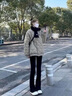 AEMAPE黑色微喇西裝褲女2025春秋新款韓版時(shí)尚洋氣休閑褲垂感百搭喇叭褲 黑色小個(gè)子 M 【建議100-112斤】 曬單實(shí)拍圖