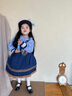 G.DUCKKIDS童裝洛麗塔公主裙女童連衣裙春秋季24新款生日禮服朱迪警官裙兒童 領(lǐng)帶+襯衫+背帶裙【自帶蓬蓬效果】 100 尺碼2~3歲【 90-100cm】 曬單實(shí)拍圖