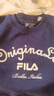 FILA 斐樂(lè)官方女子套頭衛(wèi)衣2025春新款休閑刺繡寬松針織長(zhǎng)袖上衣 秘鏡藍(lán)-DB M （165/84A/M） 曬單實(shí)拍圖
