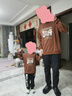 G.DUCKKIDS親子裝衛(wèi)衣秋冬新款小熊一家三四口裝衛(wèi)衣母女母子裝洋氣嬰兒爬服 咖啡色秋款 170 大人M 曬單實拍圖