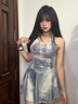 羽雅曼泳衣女泡溫泉連體保守性感純欲大碼顯瘦遮肉海邊度假游泳裝兩件套 扎染（泳衣+外衫） 均碼 【建議80-120斤】 曬單實拍圖