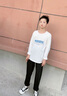 LI-NING KIDS李寧兒童褲子夏季薄款男童長褲中大童跑步運動速干褲青少年防蚊褲 黑色-收口【速干透氣】 170 cm 曬單實拍圖