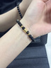 中國黃金CHINA GOLD小蠻腰黑曜石手串女轉(zhuǎn)運(yùn)珠手串七夕情人節(jié)禮物送女友老婆浪漫實(shí)用 京速達(dá)-小蠻腰轉(zhuǎn)運(yùn)珠金曜石手串 曬單實(shí)拍圖