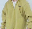 耐克(NIKE)男冬季立領(lǐng)夾克 加絨保暖 毛絨 休閑運(yùn)動(dòng) FB8387-720黃色L 曬單實(shí)拍圖