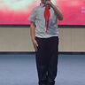 GOKU男童禮服主持人帥氣兒童小西裝套裝花童背帶褲英倫男孩鋼琴演出服 黑色褲子+襯衫+背帶領結(jié) 160 曬單實拍圖