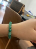 周大生碧波行手串非洲翠手串珠串碧綠手串送女友長輩生日禮物生日禮物 曉山青天然漸變色手串（8mm） 曬單實拍圖