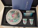 故宮敦煌文創(chuàng)鎏銀茶具小套裝家用輕奢高檔茶壺茶杯送禮伴手禮禮盒 荷塘清趣（綠）茶壺套裝 曬單實拍圖