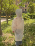 兒童雨衣一次性長(zhǎng)款加厚防暴雨小學(xué)生上學(xué)男女童戶外旅游便攜雨披 椰奶白1件-兒童加厚束口雨衣 曬單實(shí)拍圖