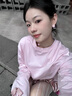 YVMIN尤目×SHUSHUTONG陶瓷玫瑰項鏈鎖骨鏈七夕情人節(jié)禮物送女友 粉色玫瑰耳釘 曬單實(shí)拍圖