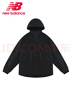 NEW BALANCE NB25年新款男款連帽保暖外套防潑水薄絨休閑運動(dòng)上衣AMJ51322 AMJ51322-BK XL 曬單實(shí)拍圖