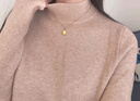 JEZE針織衫女半高領(lǐng)打底衫內搭秋冬洋氣毛衣2024年新款感中領(lǐng)上衣 奶茶色【z】 XL 【建議110-120斤】 曬單實(shí)拍圖