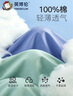 英博倫（YINGBOLUN）男童睡衣純棉薄款兒童空調(diào)服夏季全棉家居服套裝25214淺蘭160cm 曬單實拍圖