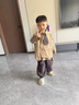 G. DUCKKIDS男童套裝春秋2024新款兒童襯衫中小童馬甲男孩寶寶秋裝休閑三件套 灰色 90 尺碼1~2歲【 80-90cm】 曬單實(shí)拍圖