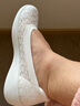 斯凱奇（Skechers）女士時(shí)尚休閑鞋輕質(zhì)EVA發(fā)泡坡跟增高蕾絲鞋面 白色/WHT 37.5 曬單實(shí)拍圖