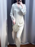 浪莎（LangSha）七夕情人節(jié)禮物真絲睡衣女春夏長(zhǎng)袖薄款桑蠶絲綢家居服套裝睡衣女 綠影竹林 7A軟絲 長(zhǎng)-袖 XL 建議120-145斤 曬單實(shí)拍圖