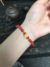 ALLOVE玫瑰花黃金手鏈女足金朱砂手串轉(zhuǎn)運(yùn)珠情人節(jié)禮物送女朋友老婆生日 曬單實(shí)拍圖